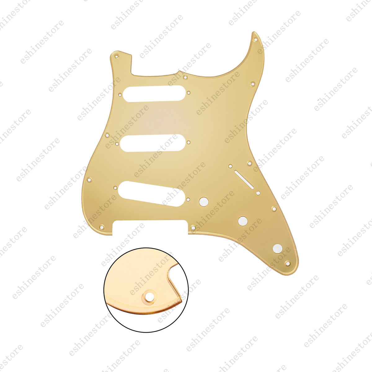 SSS Style 11 Hole Gold Mirror Pickguard Pickup for USA MIM Standard Fender Start