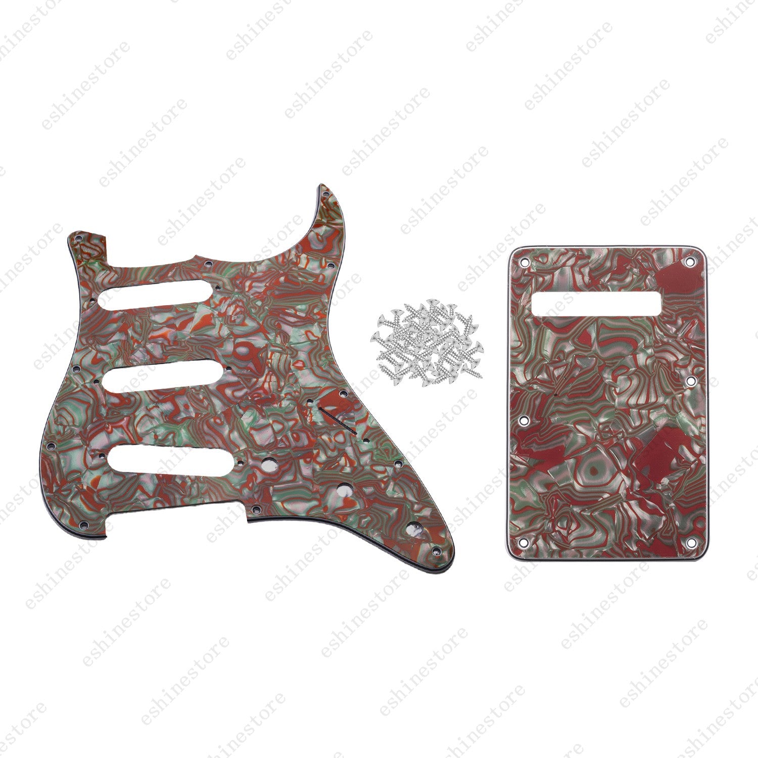 Guitar SSS 3Ply Pickguard&Back Plate for USA MIM Standard Fender ST Multicolors