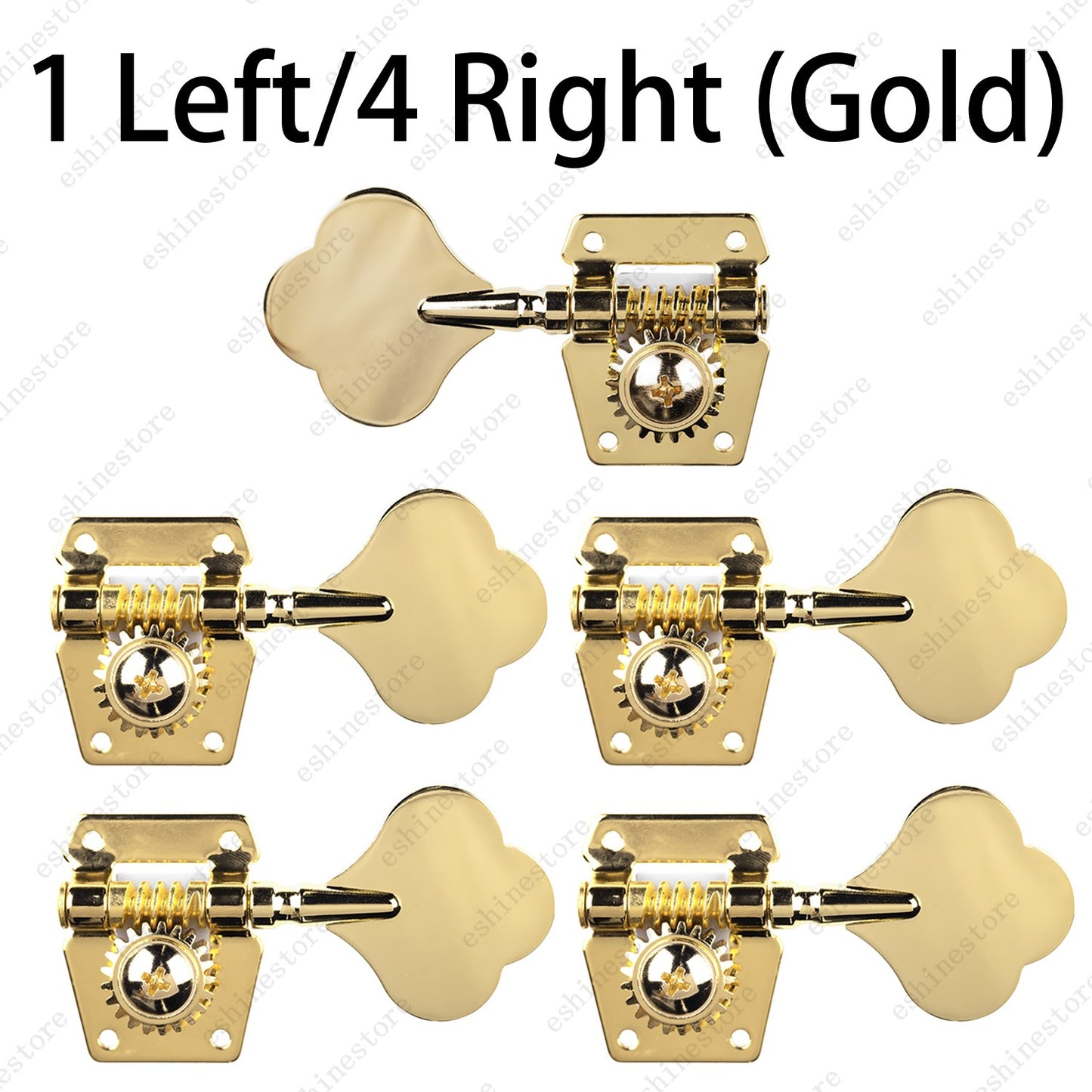 Heavy Duty Bass Vintage Open Machine Heads - 1:25 Ratio Gear Tuning Keys-Gold