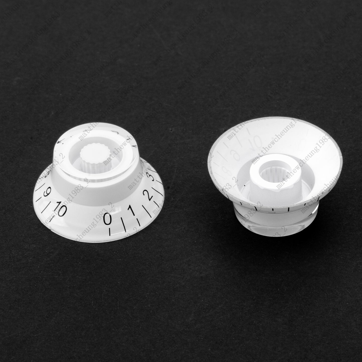 4 Pcs Guitar Bell Knobs 18 Fine Spline Top Hat Knobs Style for SG Les Paul