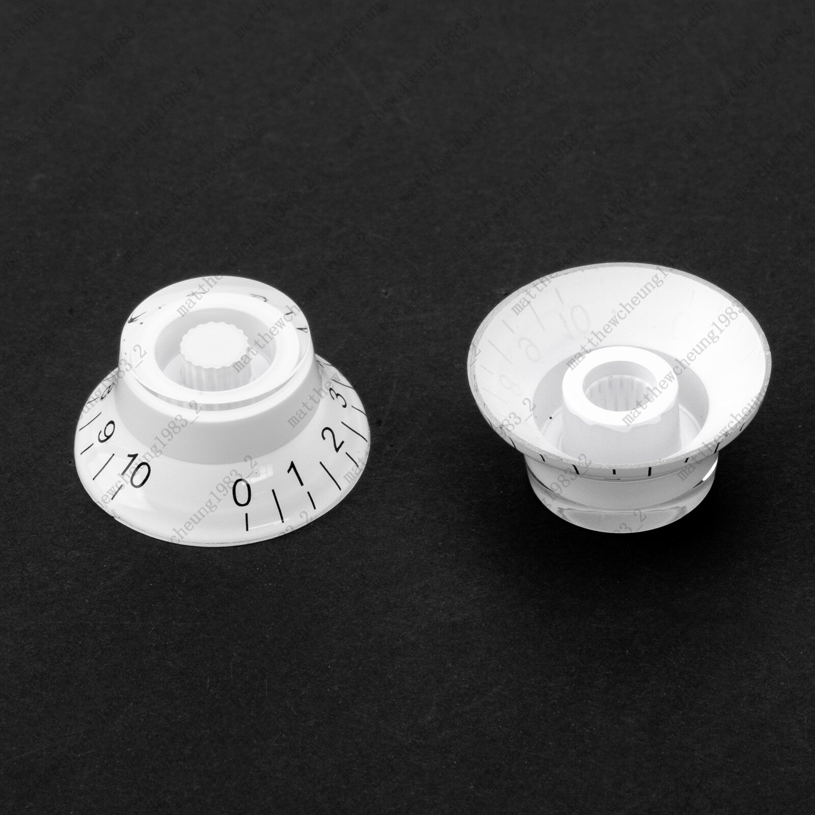 4 Pcs Guitar Bell Knobs 18 Fine Spline Top Hat Knobs Style for SG Les Paul