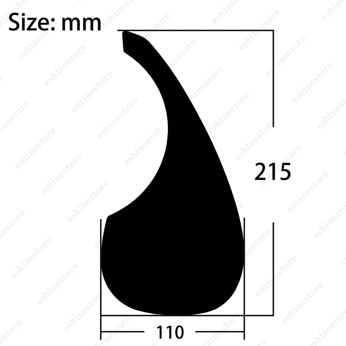 Acoustic Guitar Pickguard Self Adhesive Scratch plate Pick Guard 40" 41" 2 Color