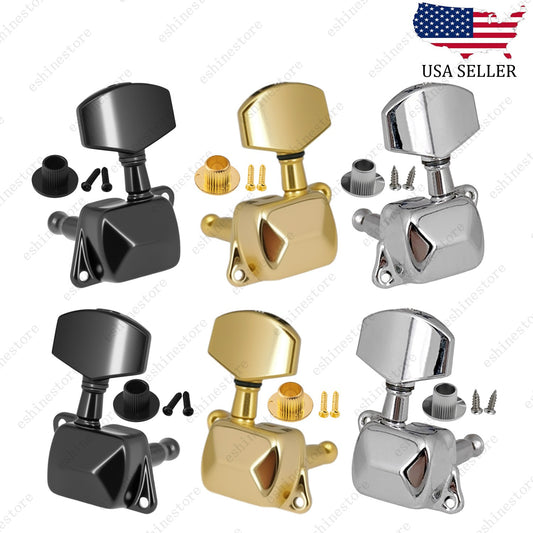 Guitar Tuning Pegs Machine Head Semiclosed Tuner 1:15 Ratio For Acoustic Guitar