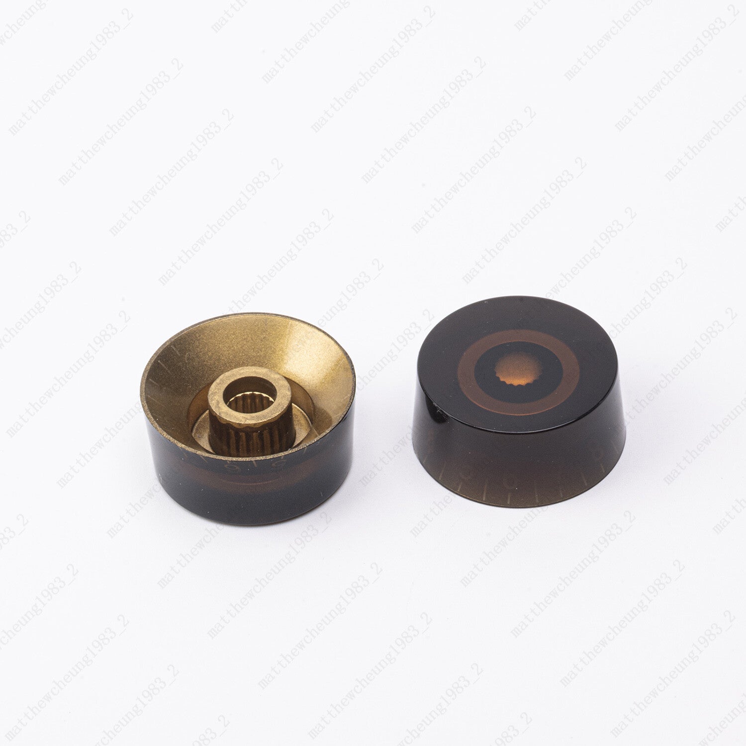 4 Pcs Coffee Guitar Control Knobs Speed Knobs Dial Knob for SG Les Paul