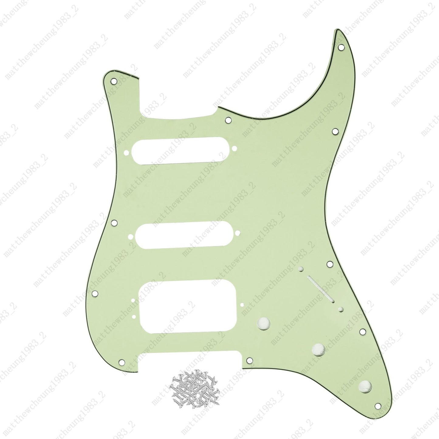 3-Ply 11-Hole HSS Pickguard (3-Screw Hum) For US MIM Fender Modern Multicolors