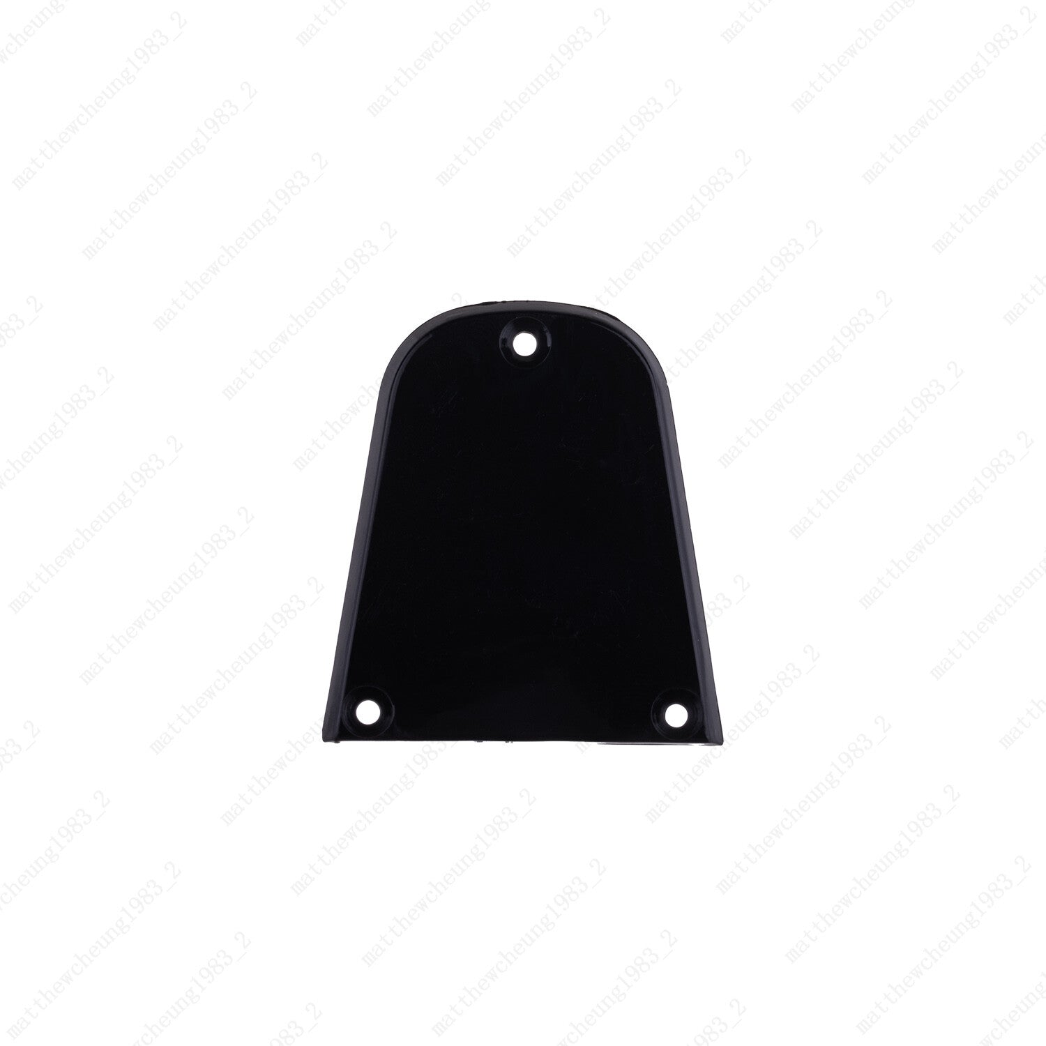 3 Holes Universal Single Ply Truss Rod Cover Style in Black with Screws