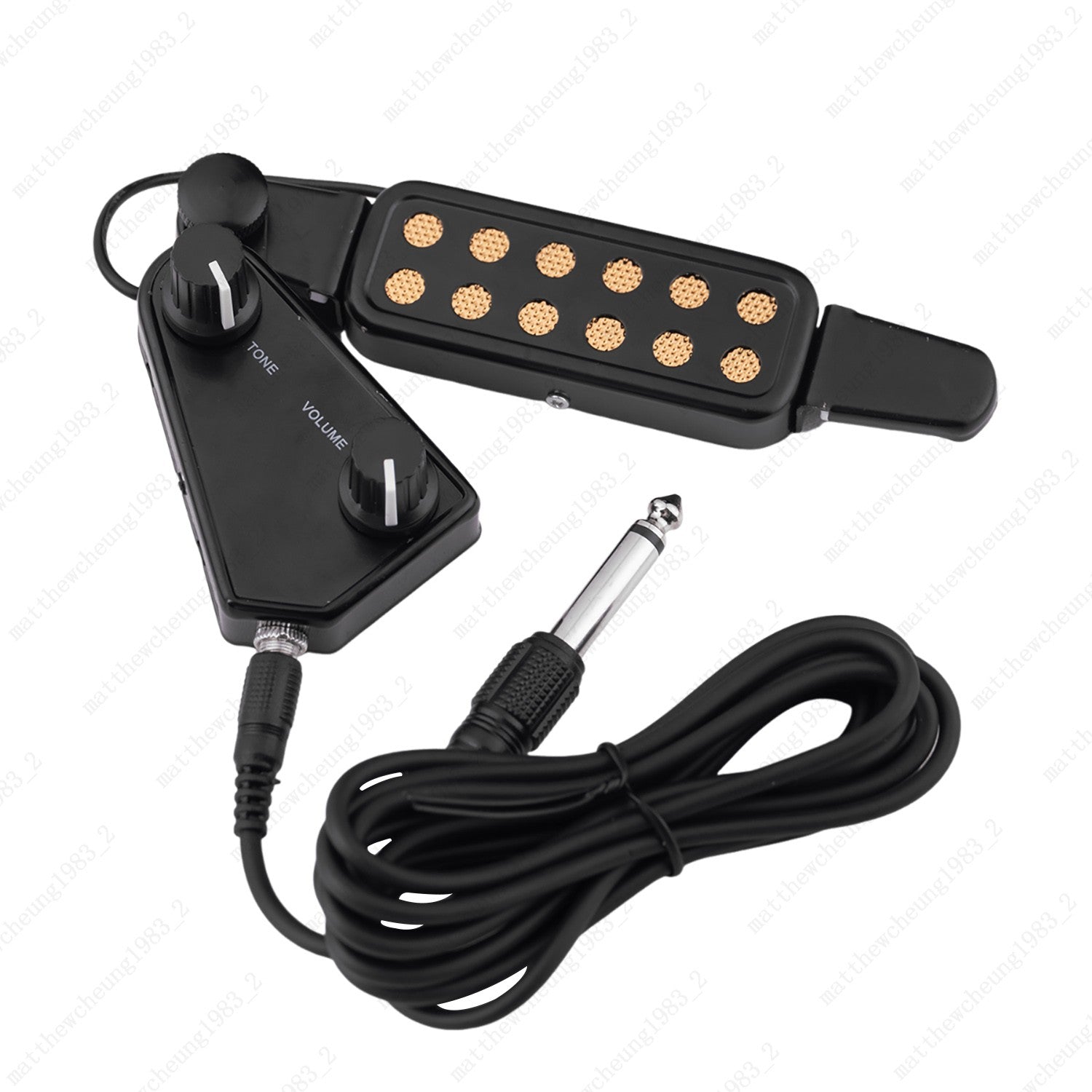 Acoustic Classical Guitar Magnetic Pickup Transducer Volume Tone Audio Cable Kit