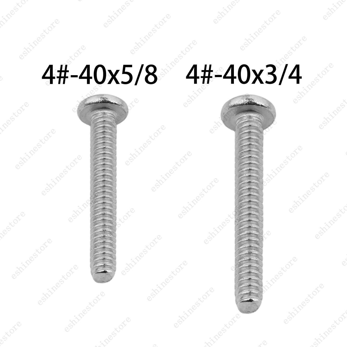 US Standard Guitar saddle screws 4#-40x3/4 & 4#-40x5/8 for Fender 6 Pieces