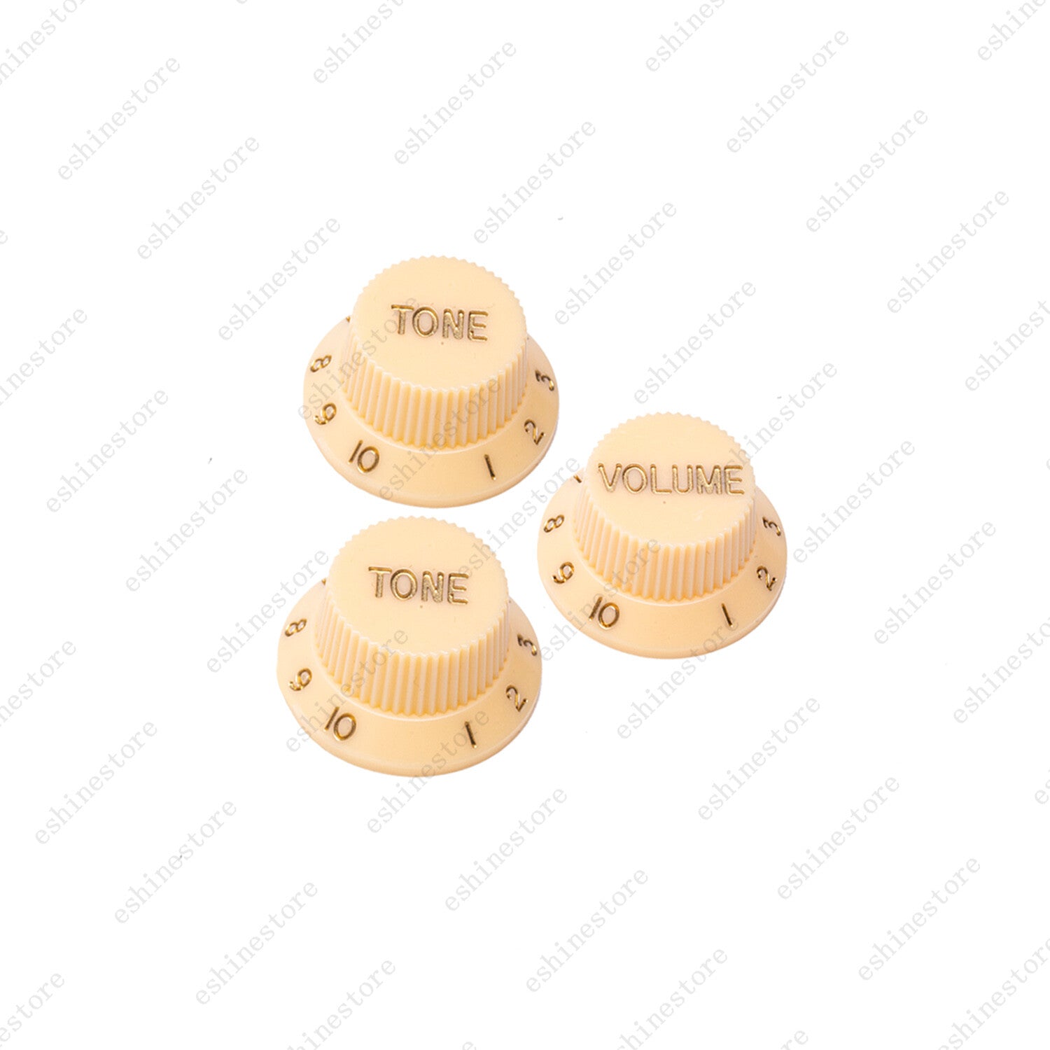 2T1V Guitar Knobs Set 24 Spline CTS fit 1 Volume 2 Tone Knob For Stratocaster