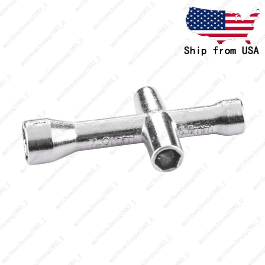 4-in-1 Upgrade RC Repair Cross Wrench - Small Socket Tool (4/5/5.5/7mm) - 1pc