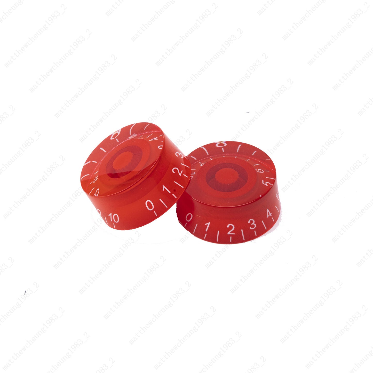 4 Pcs Red Eectric Guitar Control Knobs Speed Dial Knobs Fits Les Paul SG