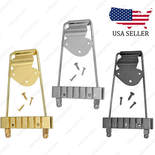 6-String Trapeze Tailpiece with Screws Fits LP Jazz Archtop 3 Colors Available