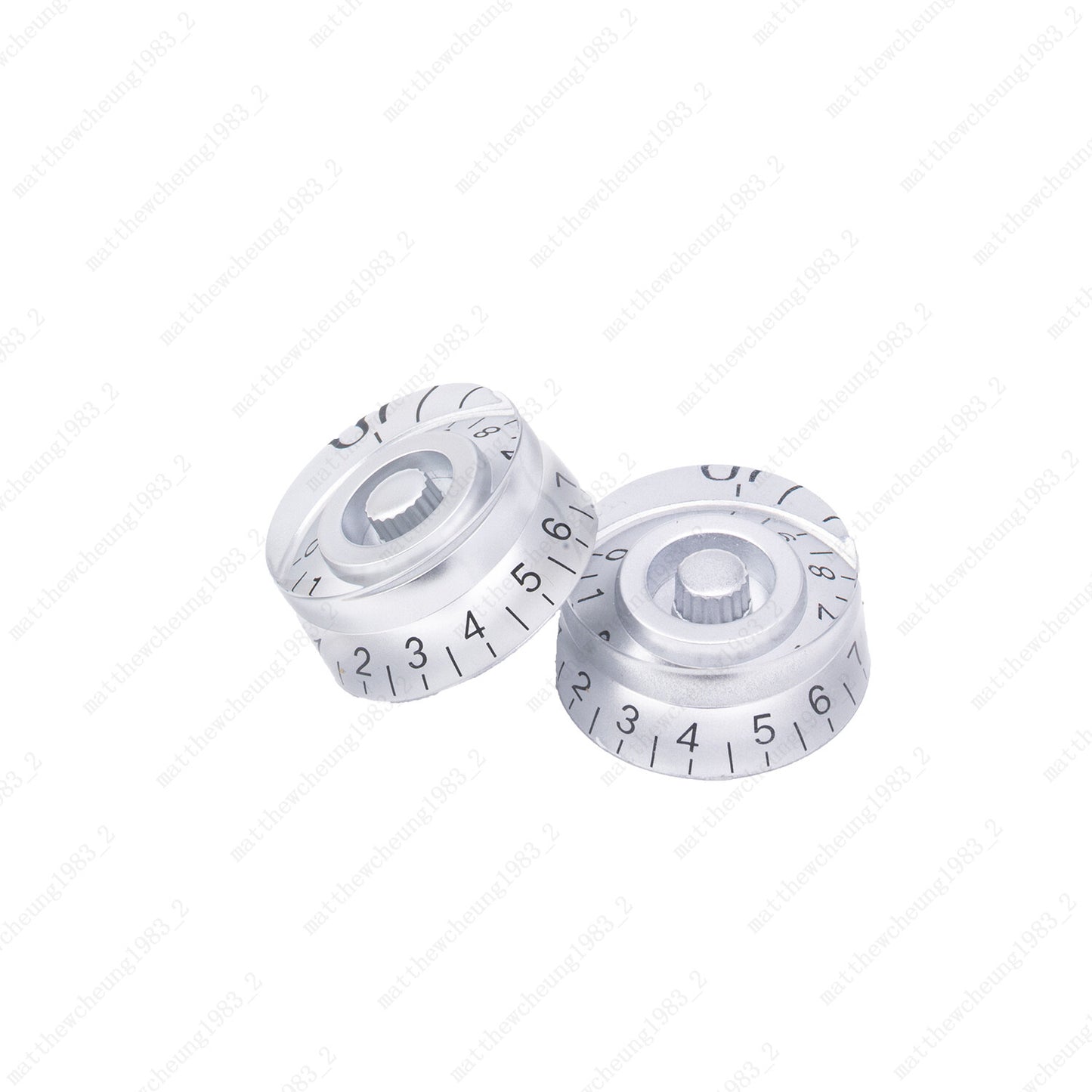 4 Pcs Silver LP Guitar Control Knobs Speed Dial Knobs for SG Les Paul Guitar