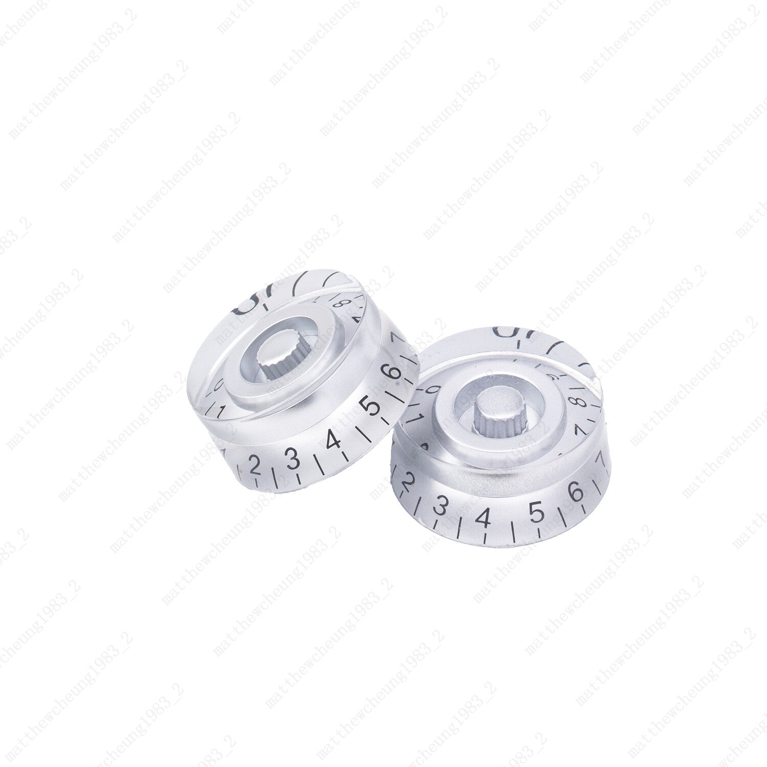 4 Pcs Silver LP Guitar Control Knobs Speed Dial Knobs for SG Les Paul Guitar