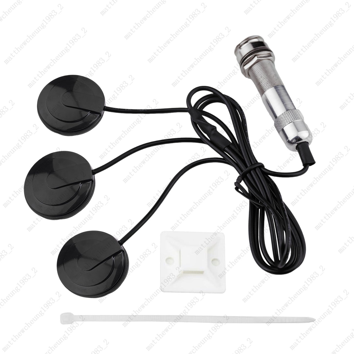 Guitar Pickup 3-in-1 Self-Adhesive Piezo Pickup MIC For Guitar/Ukulele/Mandolin