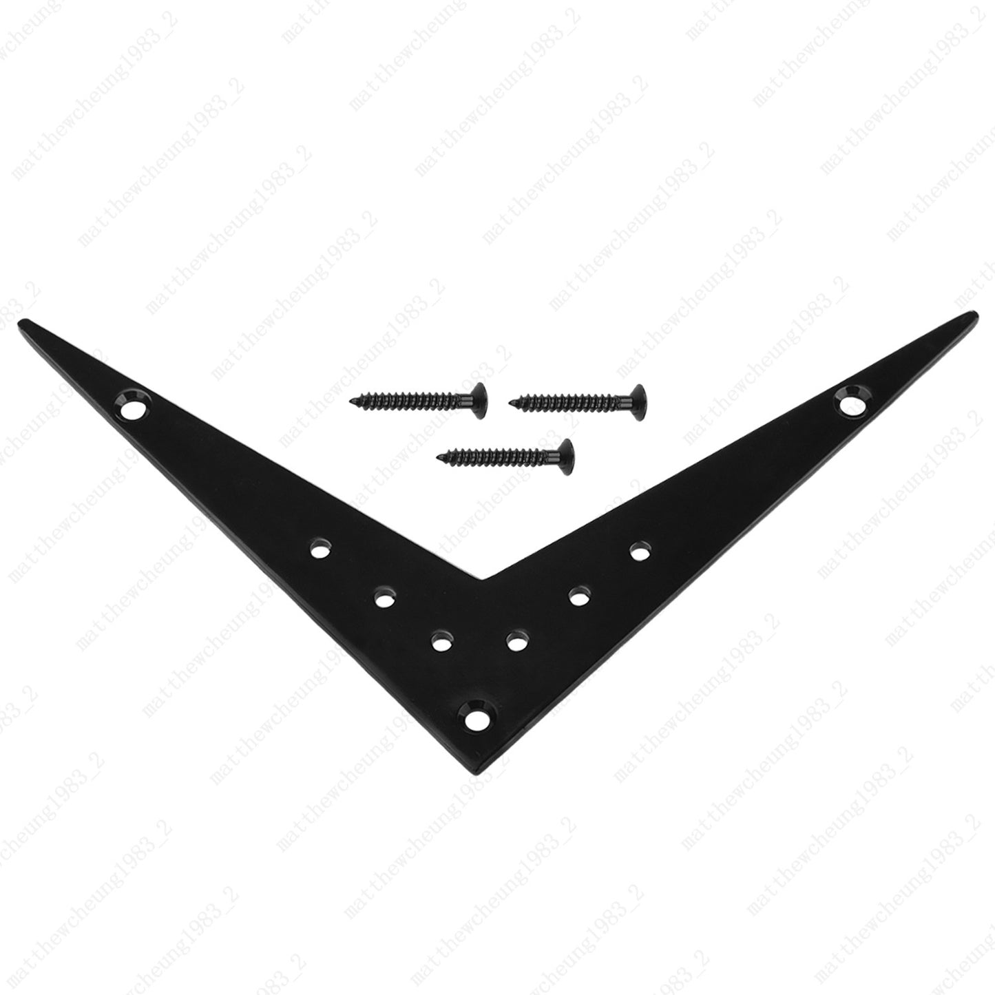 V-Shaped Guitar Bridge Tailpiece Fits Flying V Style Electric Guitar 2 Colors