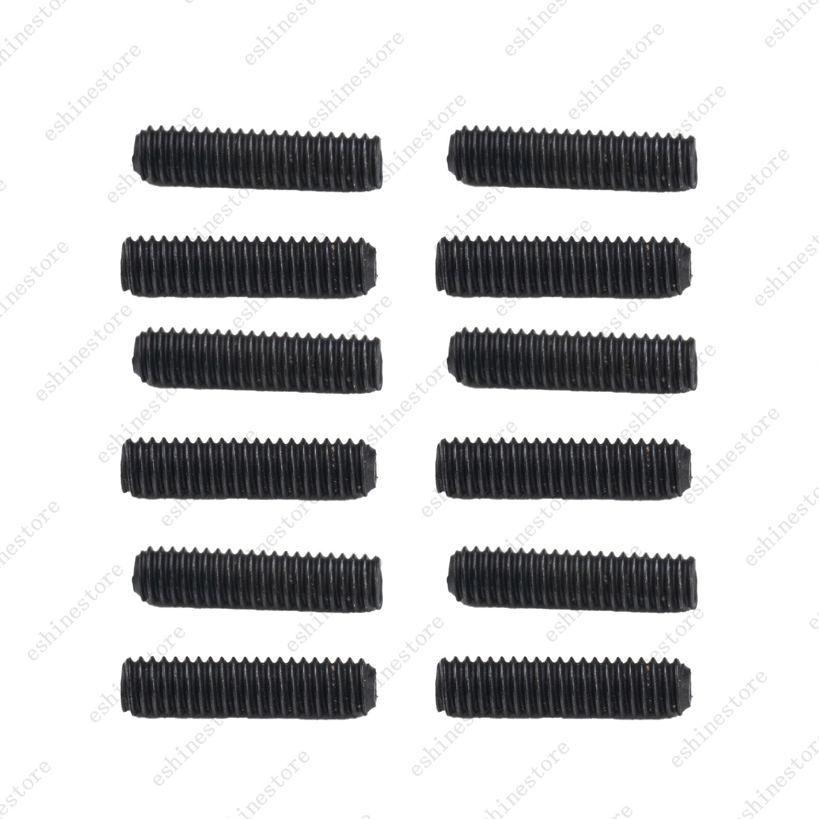 12x Guitar Bridge Saddle Height Adjustment Screws M2.5x10 thread For Strat Tele