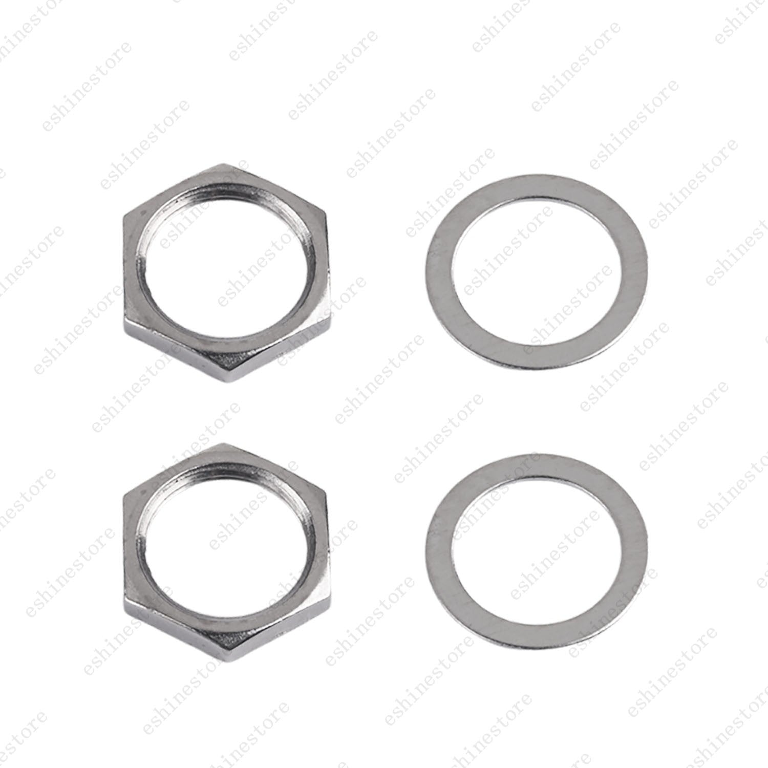 1/2/4pcs M12x1.0 Threaded Nut & Washer for Guitar 3-Way Guitar Toggle Switch