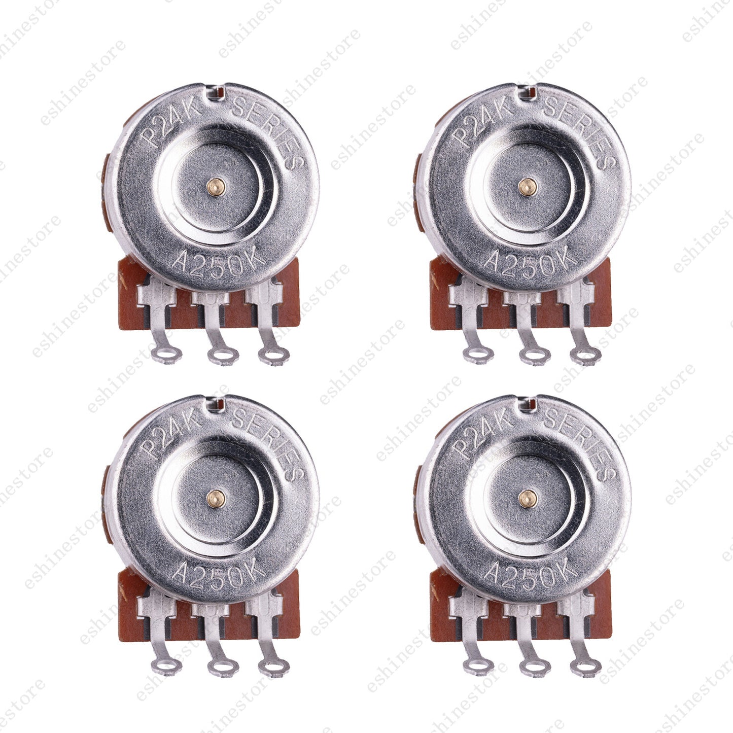 A/B 250K/500K Guitar Potentiometers Brass 18mm Long Shaft Pot US 24 Spline Fine