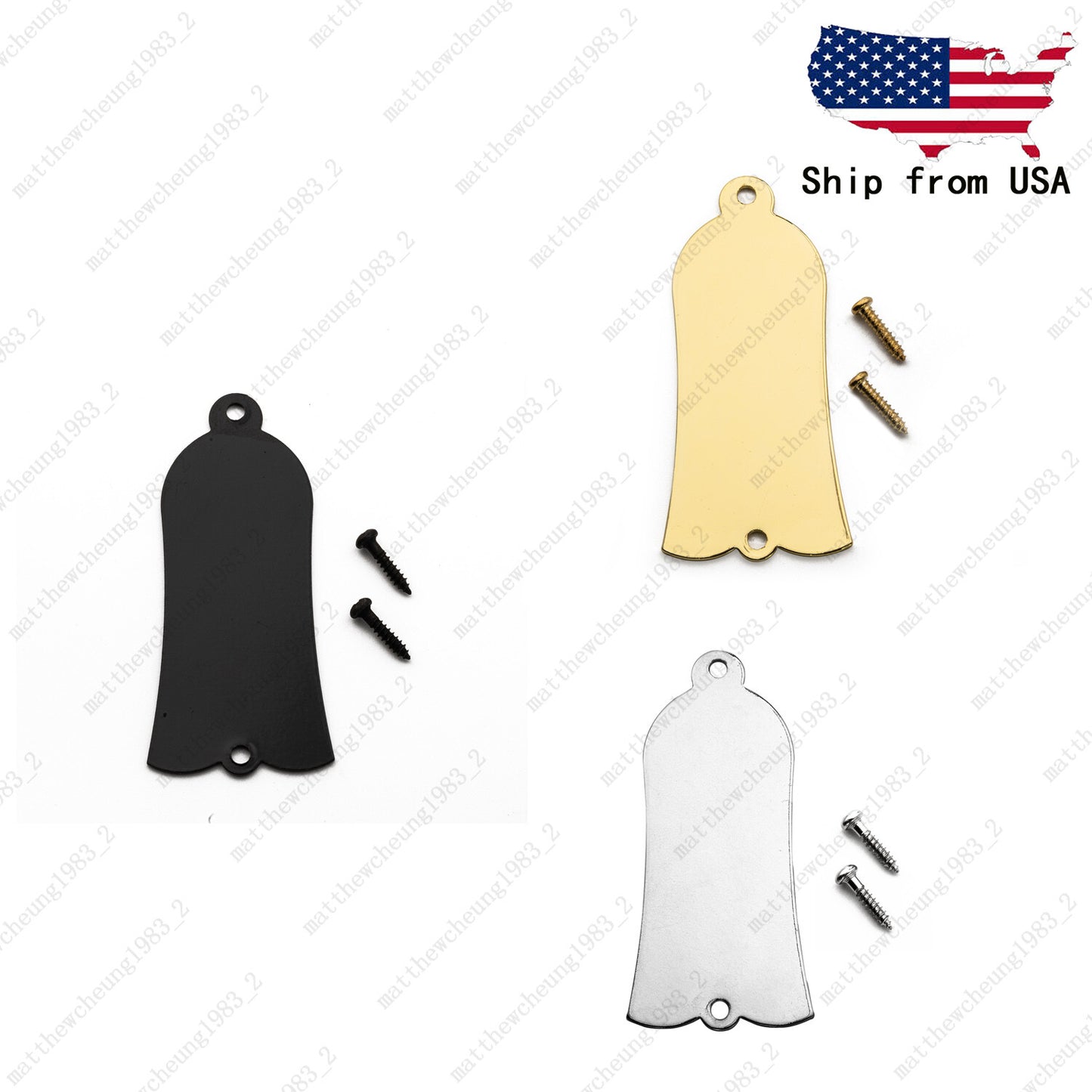 3 COLOR 2 Hole Guitar Truss Rod Cover Metal Truss Rod Cover  For GIBSON Les Paul