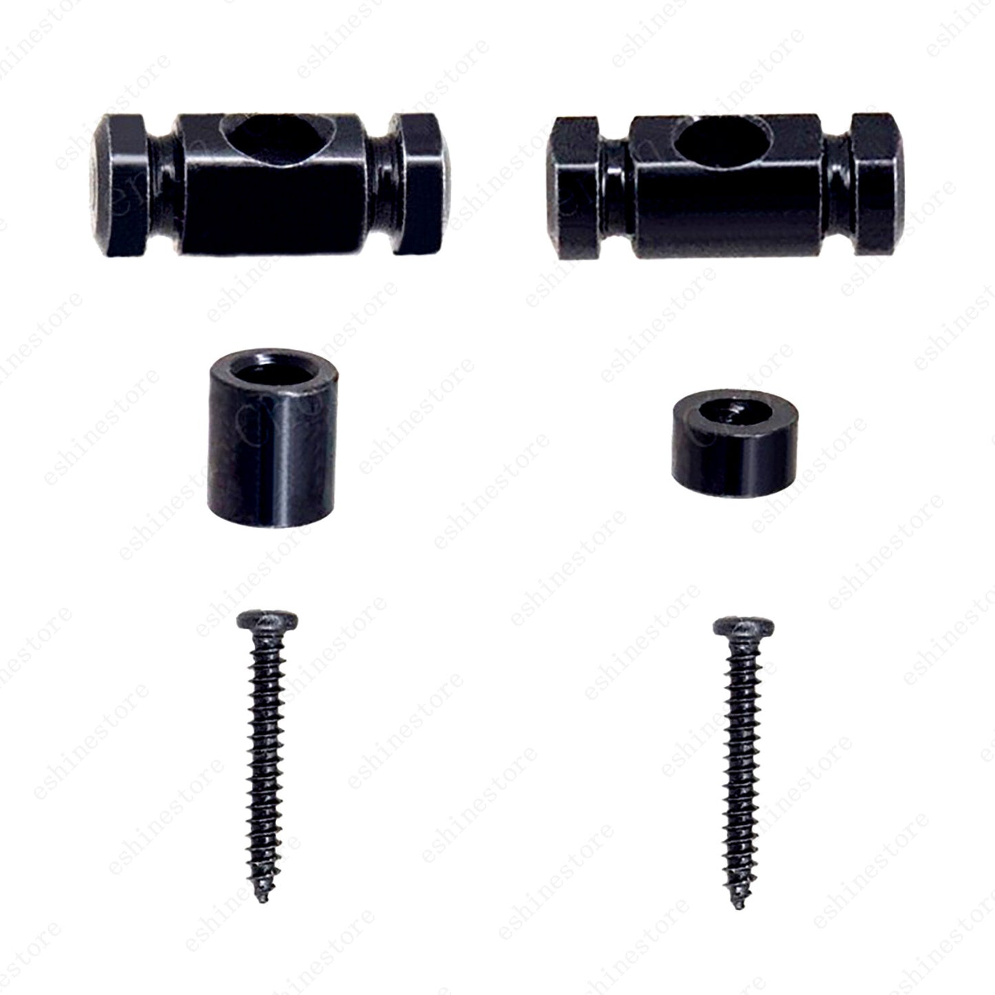 2x Electric Guitar Roller String Retainers String Guide Strings Trees 3 Colors