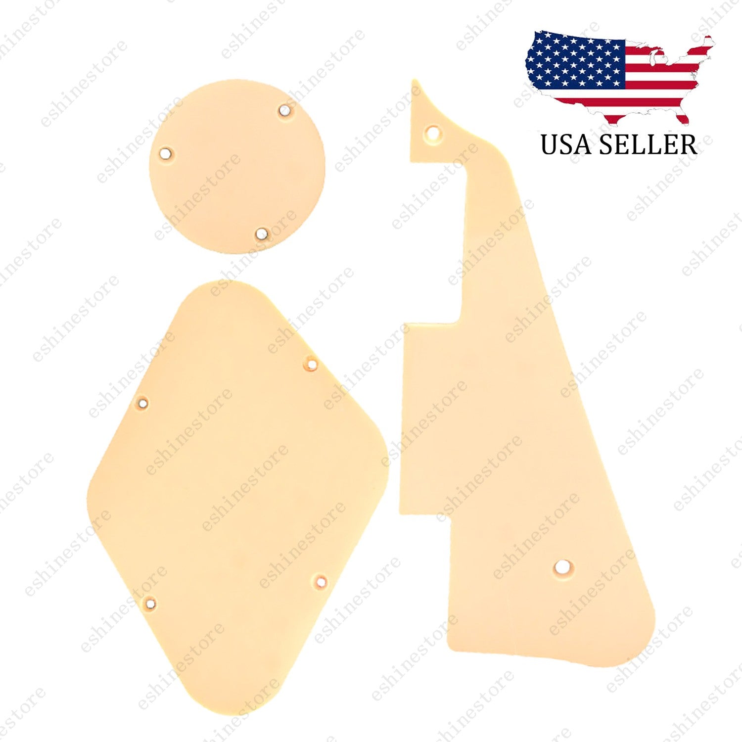 LP Pickguard Back Plate Switch Cavity Covers for Gibson Les Paul Cream 1 Ply