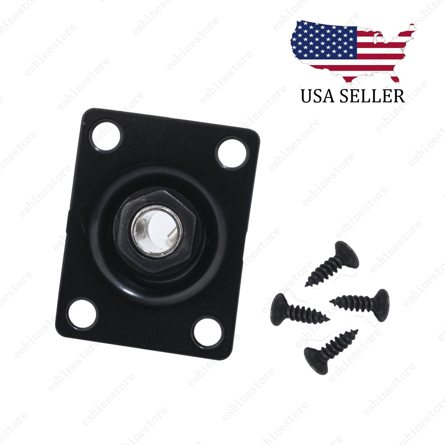 Guitar Output Jack Plate Square Rectangle Socket Screws For Tele Les Paul
