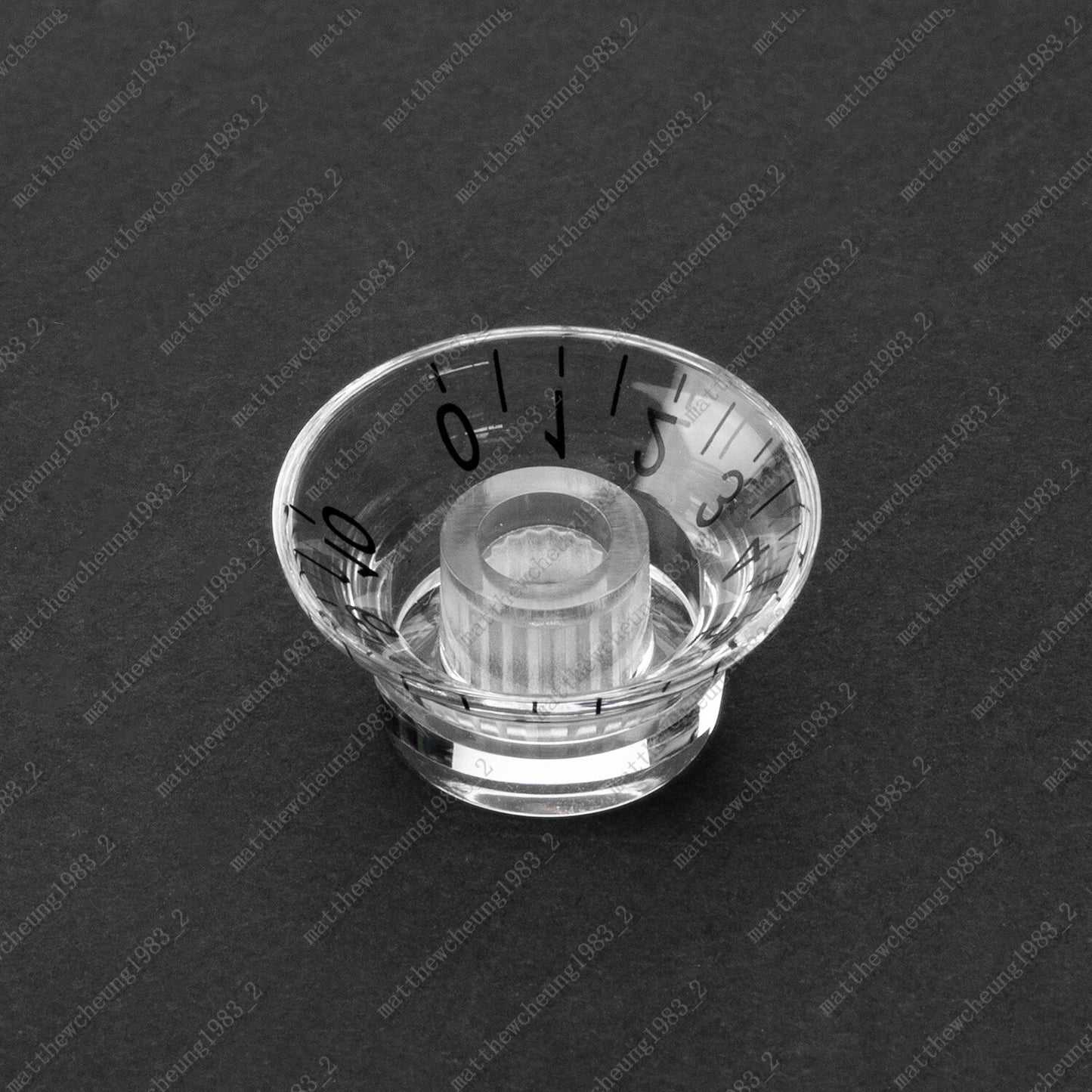 4x Electric Guitar Control Knobs Clear Speed Top Hat Bell Knobs Fits SG Les Paul