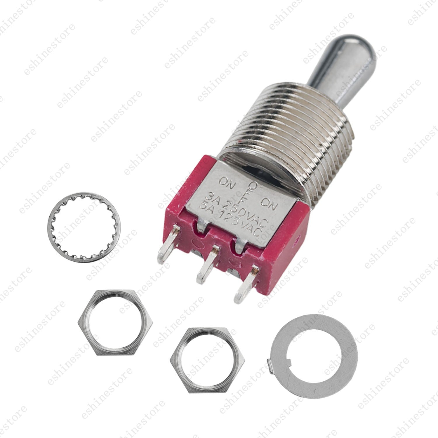 1/3/5pcs Guitar/AMP Short Fat Bat Toggle Switch SPDT 3Pin 3-Way ON OFF ON Sealed