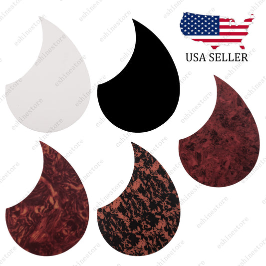 Acoustic Guitar Water Drop Shape Pickguard Fit 36'' Self Adhesive Multicolor
