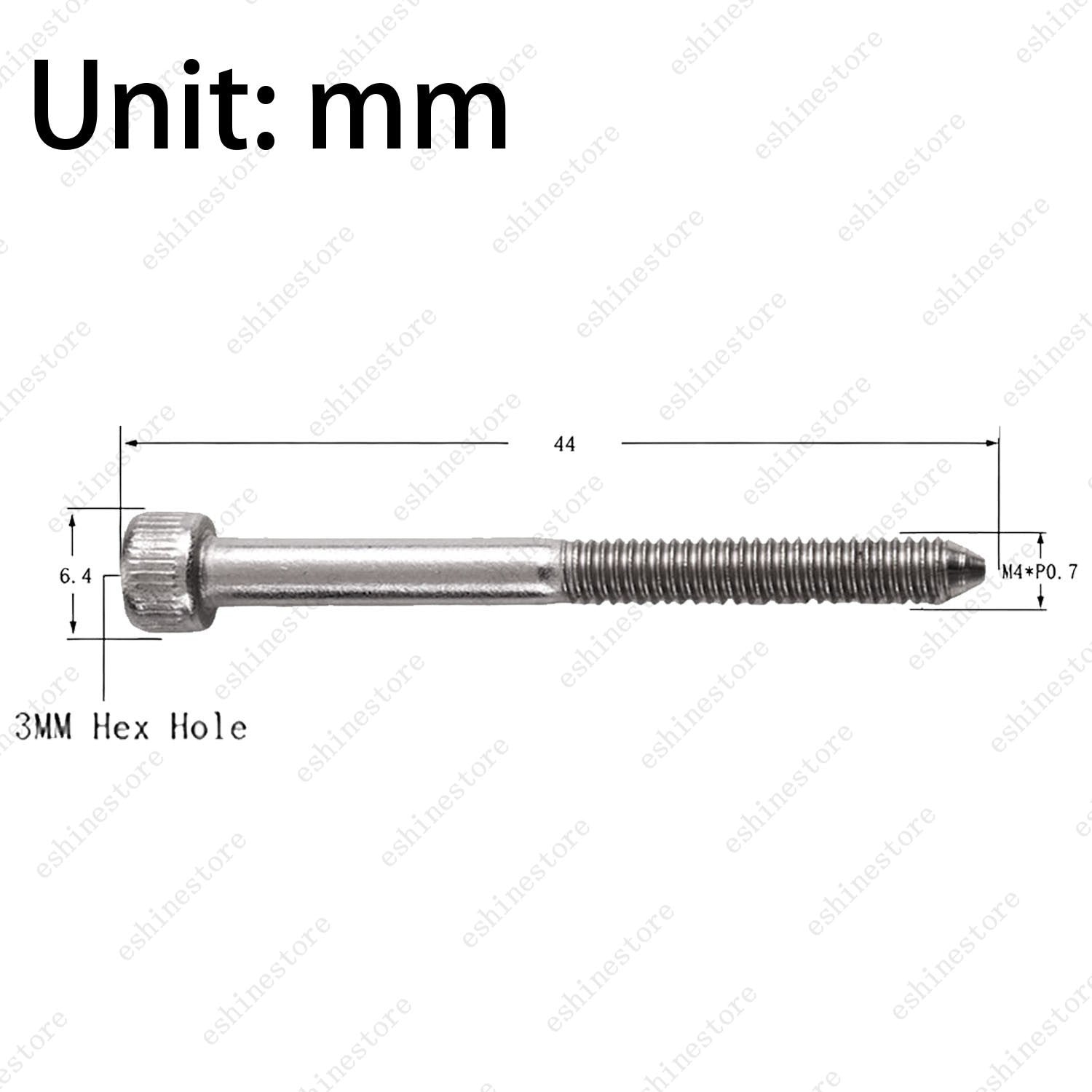 Stainless Steel Guitar Tremolo Bridge Saddle String Lock Screws for Floyd Rose
