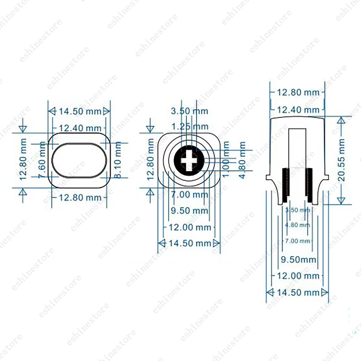 2 Pcs Top Hat Switch Tip Pickup 3-5 Way Switch Knob For Telecaster Multicolor