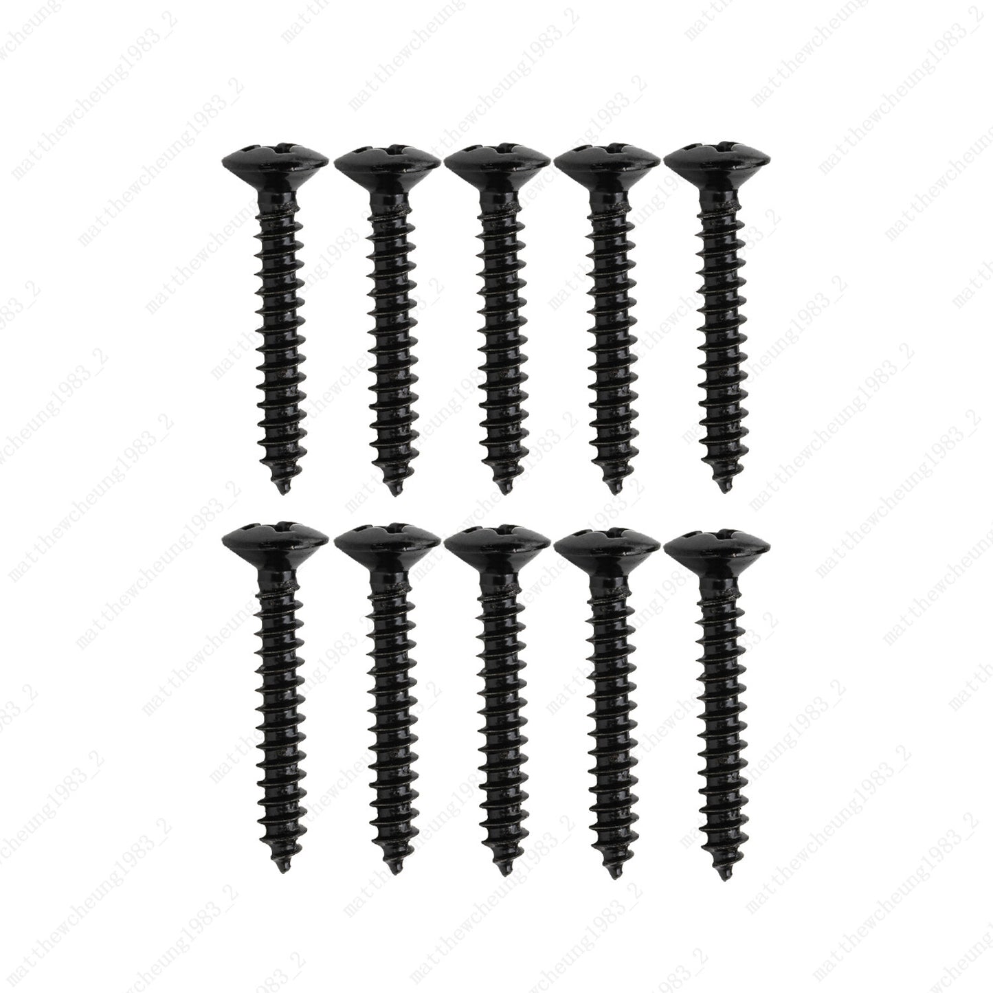 10 Pcs Humbucker Pickup Ring Frame Mounting Screws 3*20mm For LP SG Chrome