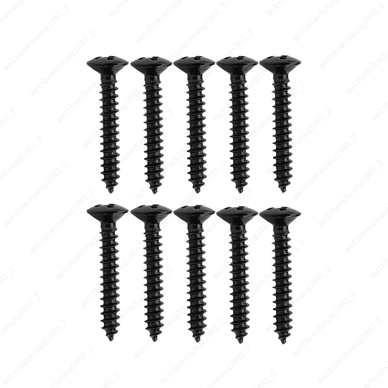 10 Pcs Humbucker Pickup Ring Frame Mounting Screws 3*20mm For LP SG Chrome