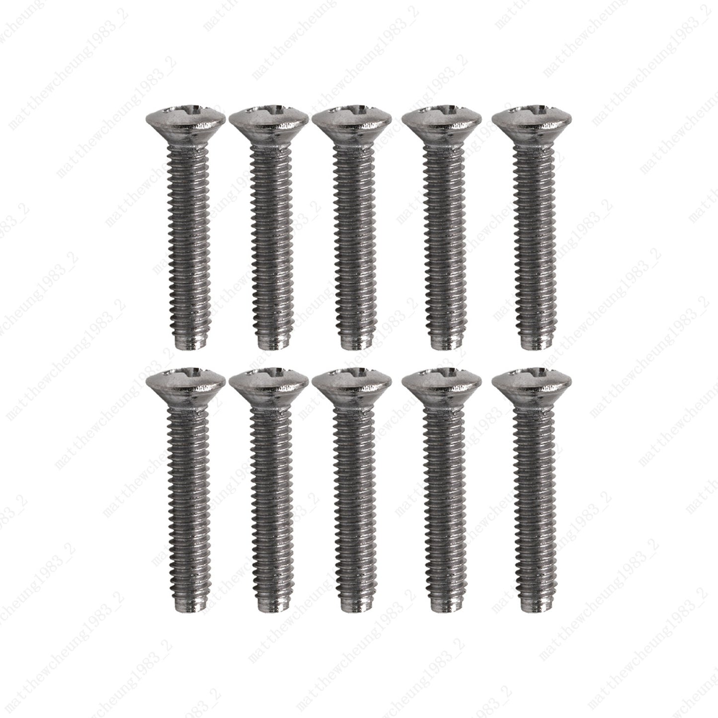 10 Pcs Guitar SHORT TUNER KNOB Tuning Machine Buttons  SCREWS 2.5x14 3 Color
