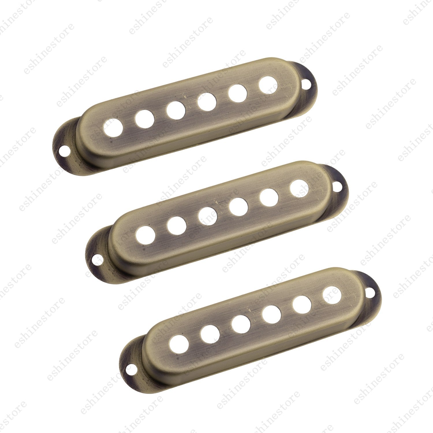 3 Pcs Brass Metal SSS Single Coil Pickup Covers For Fender SQ Strat 5 Colors