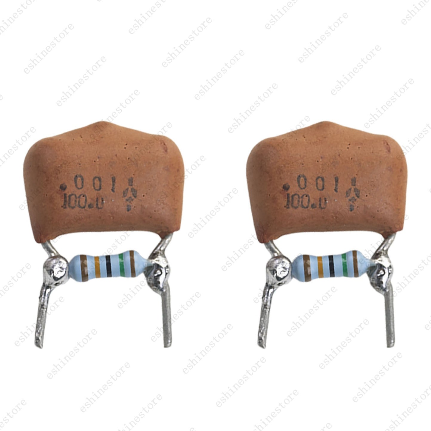 2pcs Treble Volume Bleed Circuit Kit .001uf Vintage Capacitor with 150k Resistor