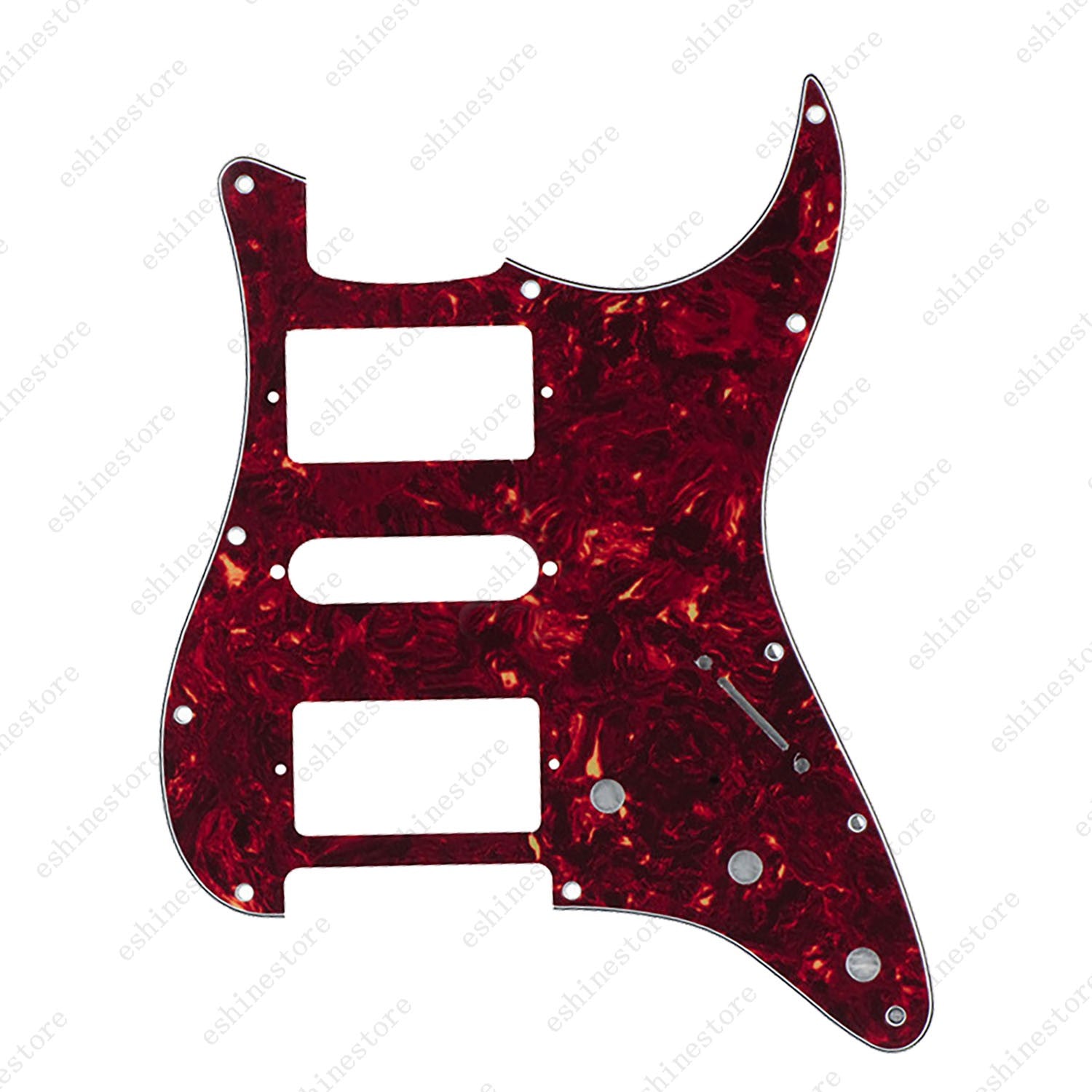 11 Holes HSH Strat Style Pickguard 3 Ply For Stratocaster Various Colors US Ship