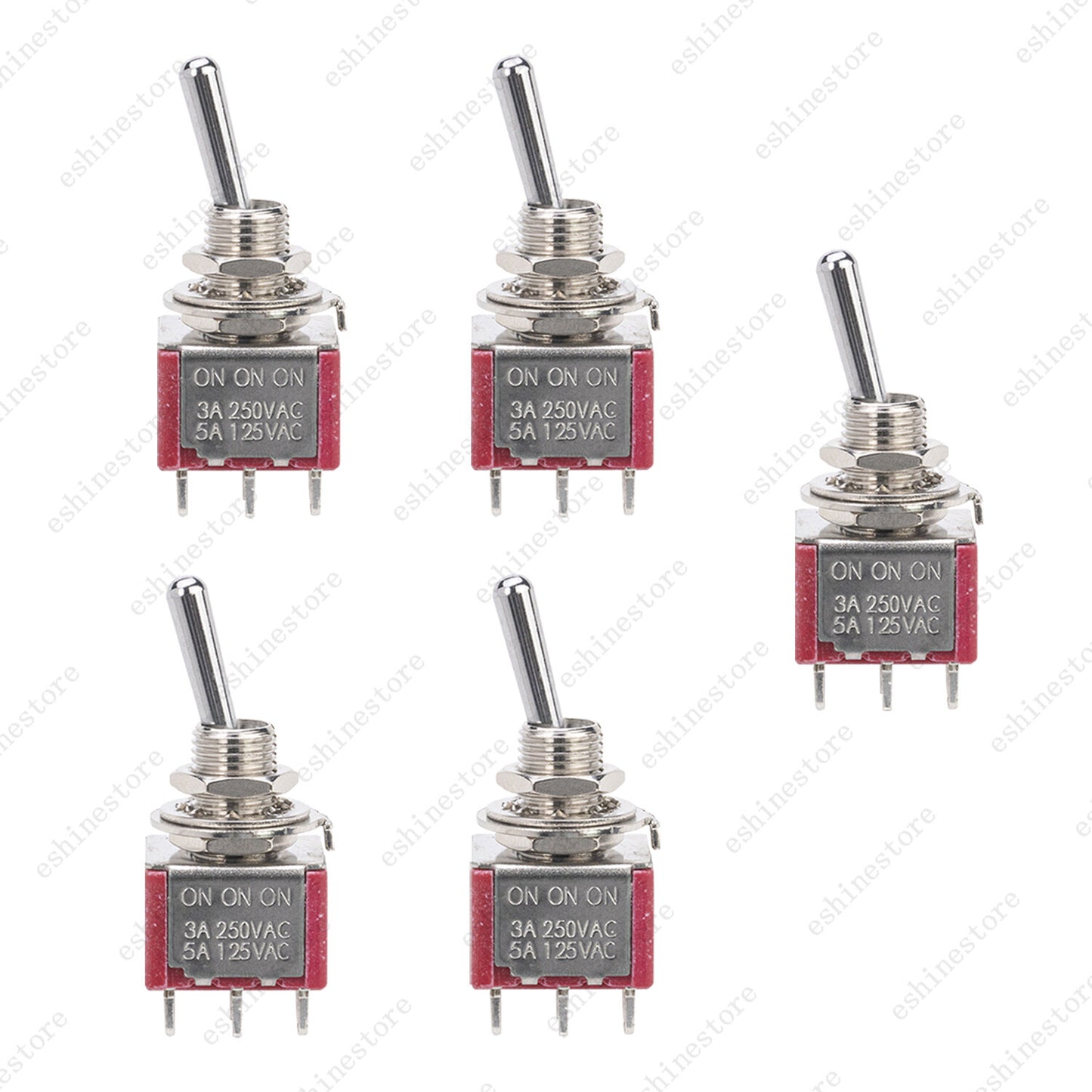 Guitar or AMP DPDT 3 Way 6 Pins ON ON ON Toggle Switch Sealed Mini Toggle