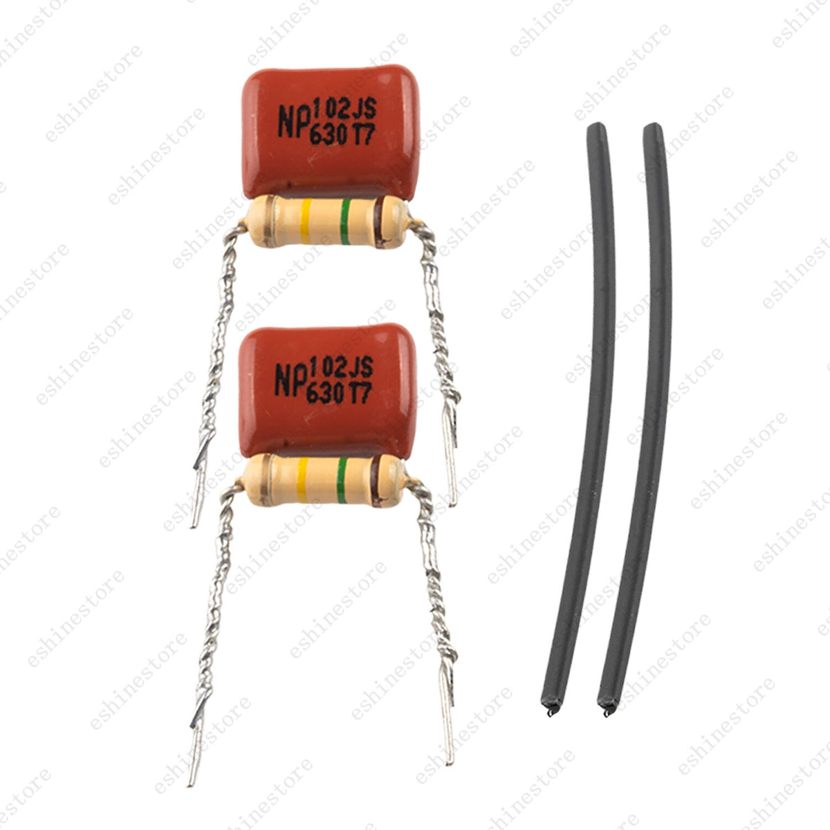 Treble Volume Bleed Circuit Kit .001uf Polypropylene Cap 150k Carbon Film 2pcs