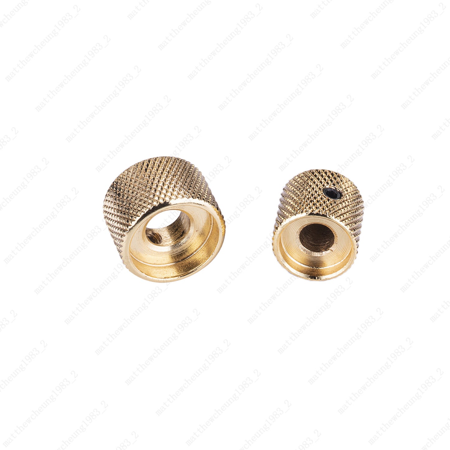 3Pcs Metal Dual Concentric Stacked Control Knobs for Electric Bass Guitars