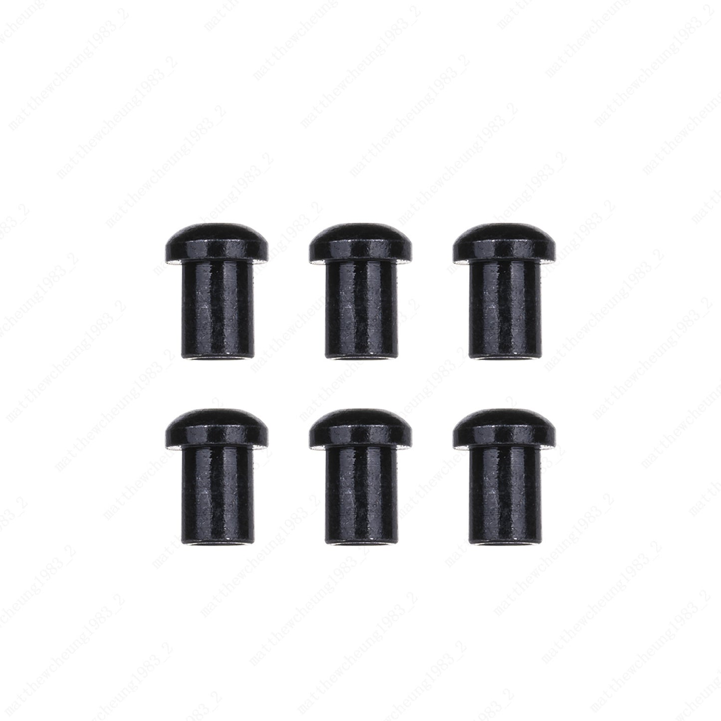 Electric Guitar Through Body String Mounting Ferrules Metal Set of 6 for Tele