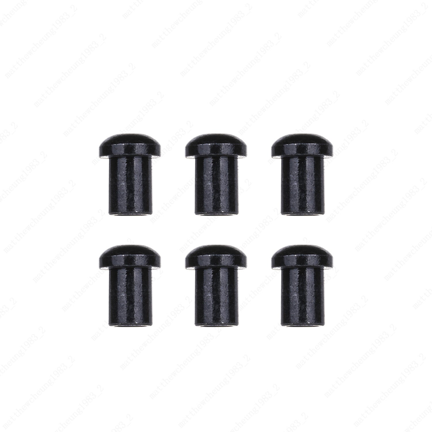 Electric Guitar Through Body String Mounting Ferrules Metal Set of 6 for Tele