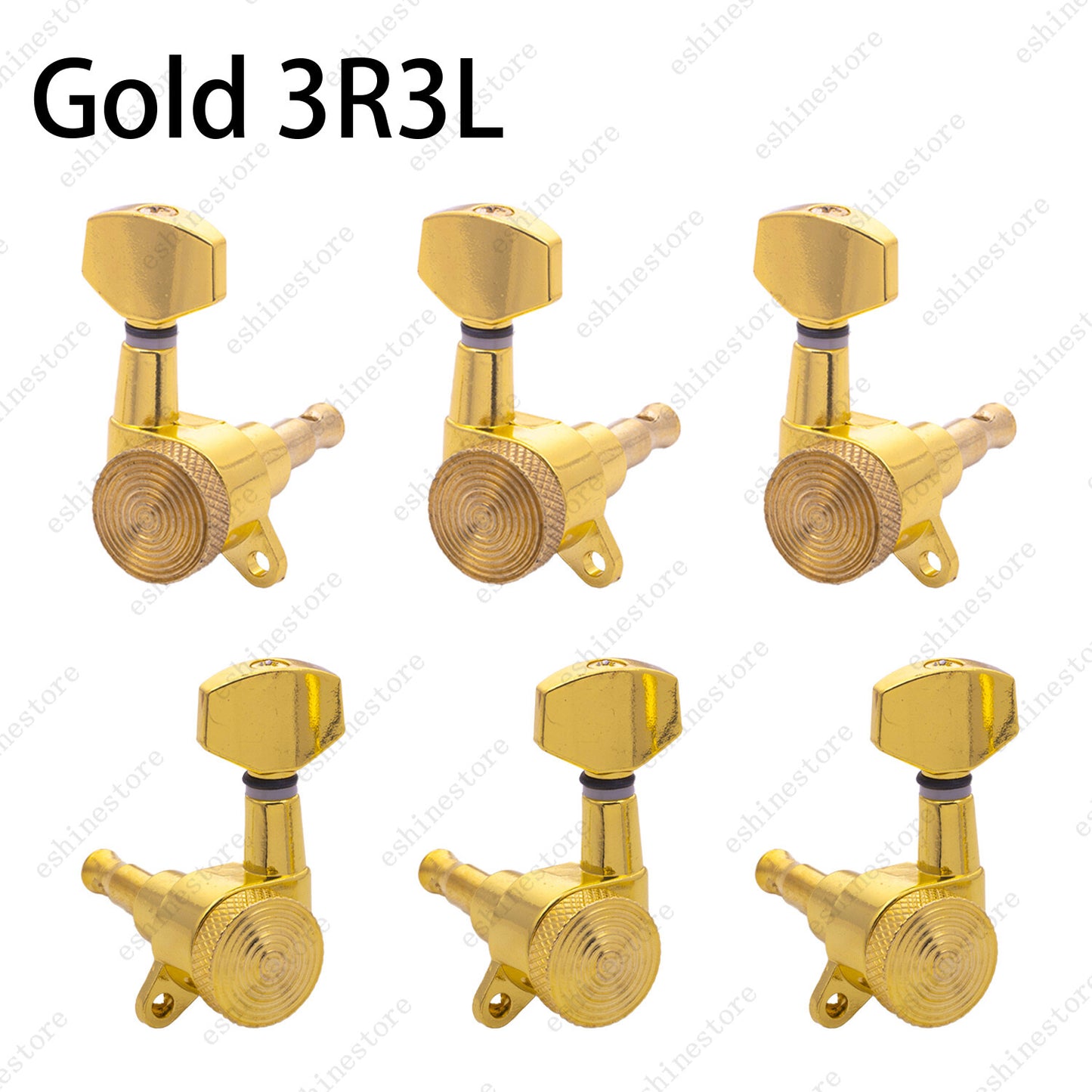 Inline Guitar Tuning Peg Locking Tuners Machine Heads Key 1:18 for Strat ST