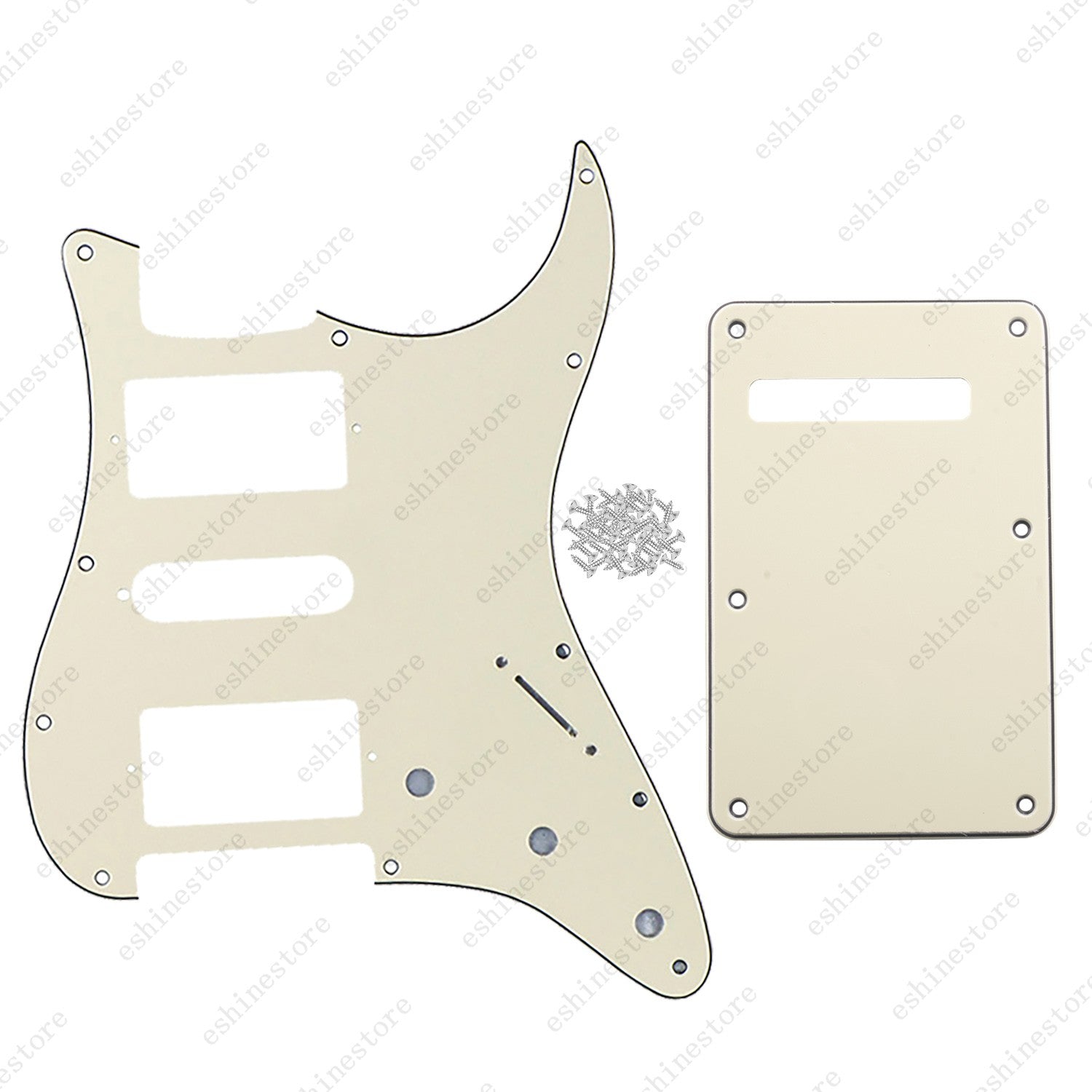 Guitar HSH 3Ply Pickguard & Back Plate Multi Colors For USA MIM FENDER Strat