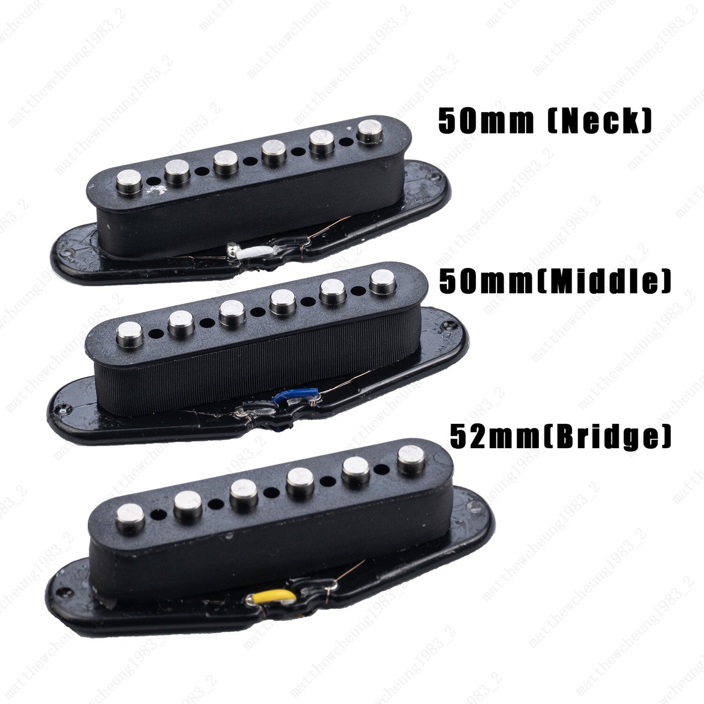 Single Coil SSS Alnico V Magnet Pickup Guitar Neck Middle Bridge for Strat