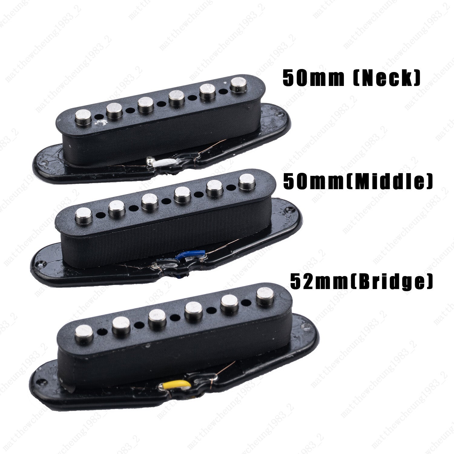 Single Coil SSS Alnico V Magnet Pickup Guitar Neck Middle Bridge for Strat