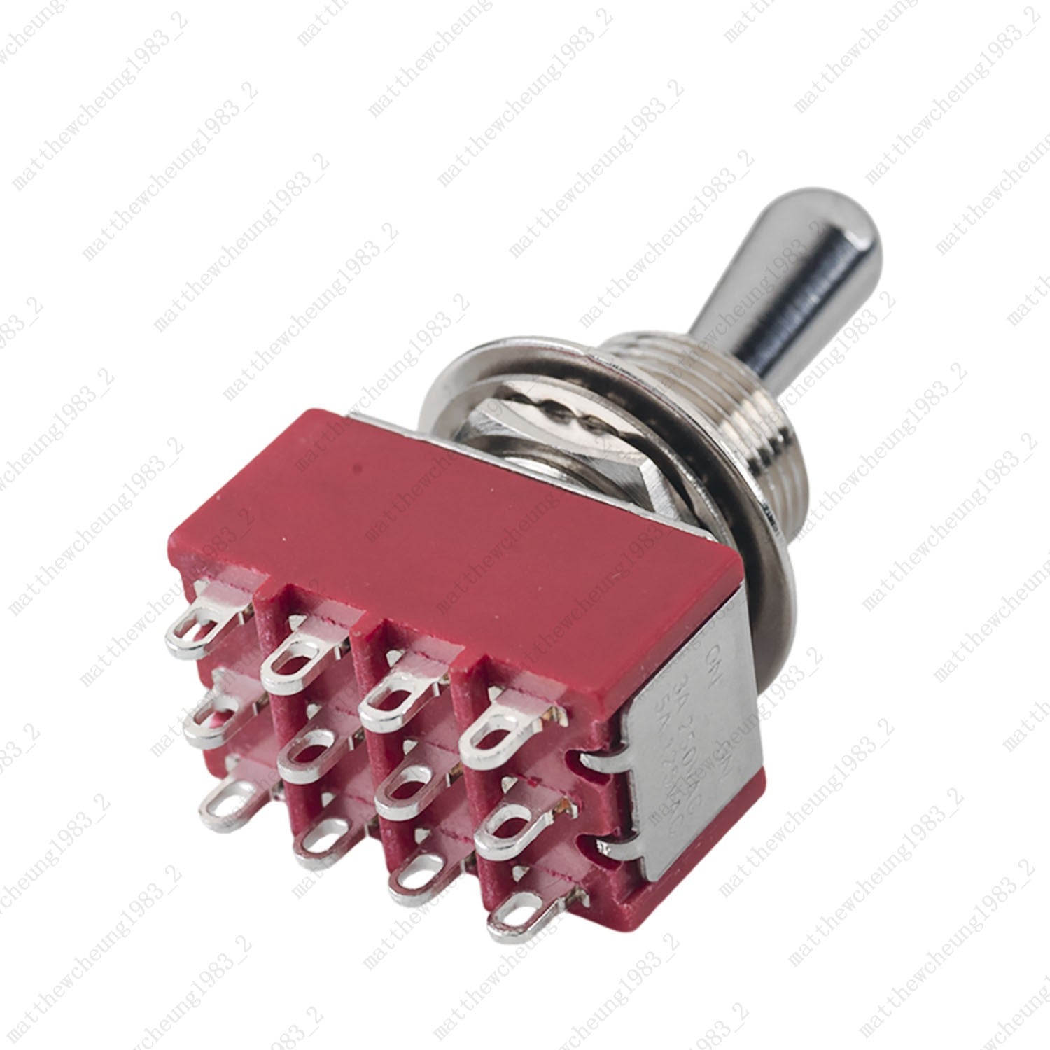 1/3/5 x Guitar/AMP Fat Bat Toggle Switch 4PDT 12Pin 2-Position ON-ON Sealed