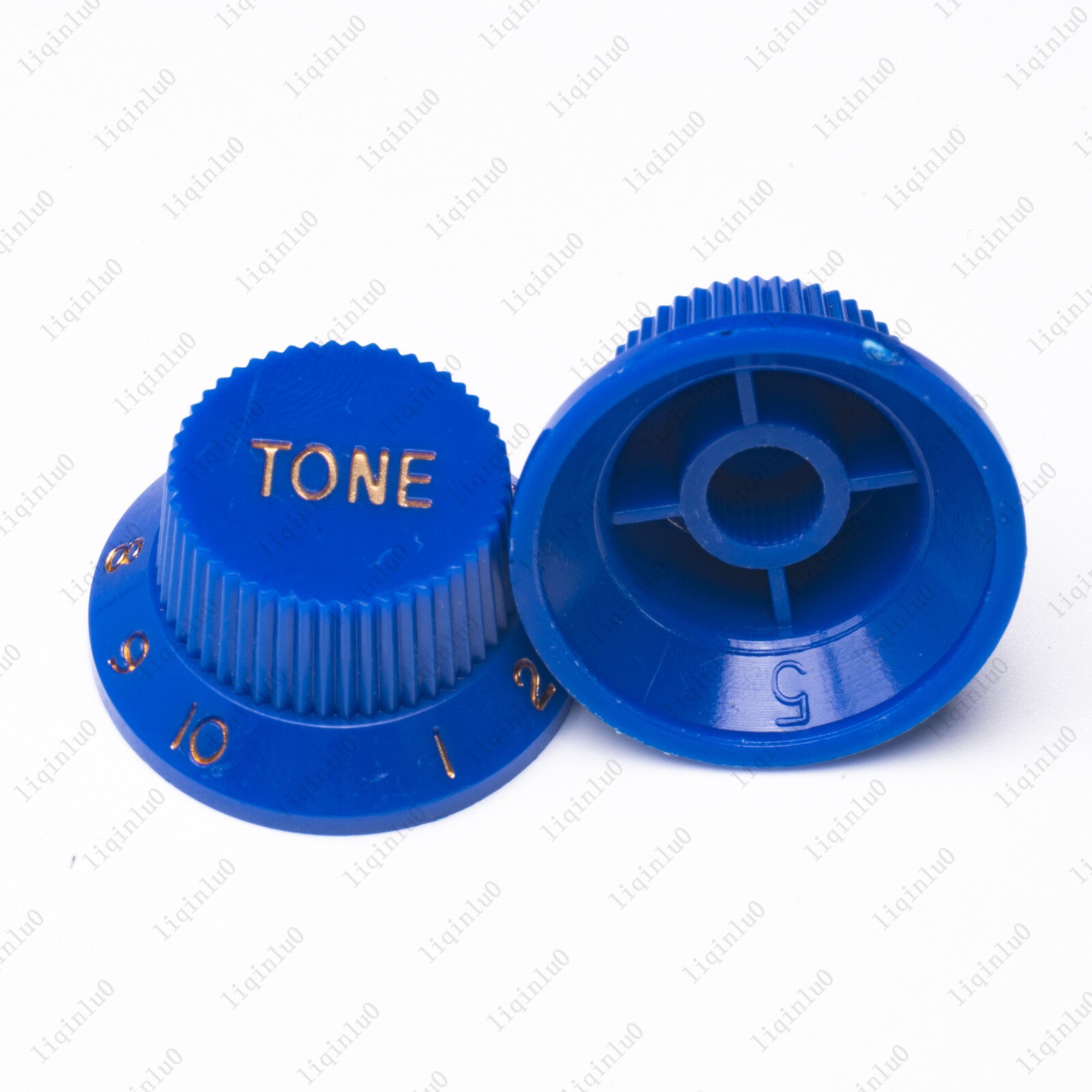 3x Blue Numbers ST Electric Guitar Knobs Volume Tone Knob For Stratocaster