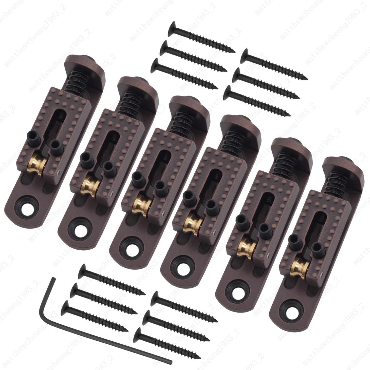 10.5mm Individual Single Roller Bridge Saddles for Guitar Cigar Box/Banjo-5Color